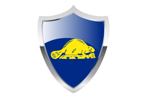 Oregon Reverse Flag with Medieval Heater Shield flag