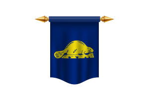 Oregon Reverse Flag Royal Banner flag