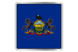 Pennsylvania Flag Square icon flag