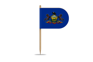 Pennsylvania Flag for Desk, Table flag