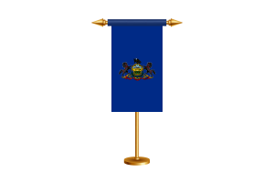 Pennsylvania Ceremonial Flag Vector Free flag