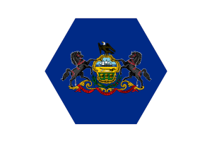 Pennsylvania Flag Vector Free | SVG and PNG flag