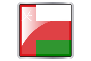Oman Flag Square icon flag