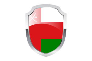 Oman Shield Logo flag