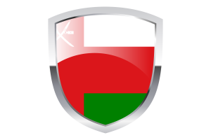 National Flag of Oman Clipart flag