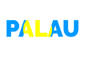Palau Text Art flag