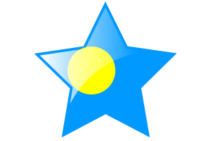 Palau Flag Star Icon flag