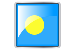 Palau Flag Square icon flag