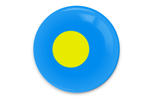 Palau Flag Vector Art flag