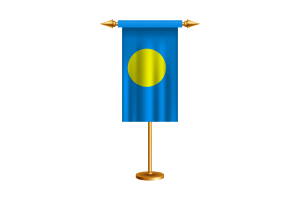 Palau Ceremonial Flag Vector Free flag