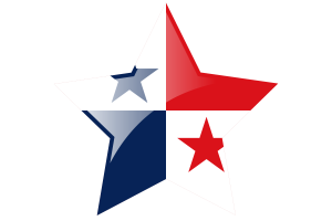 Panama Flag Star Icon flag