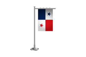 3d Panama Standing Flag flag