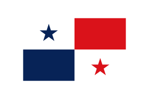Panama Flag Triangle Vector Illustration flag