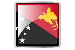 Papua New Guinea Flag Square icon flag