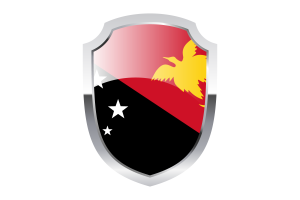 Papua New Guinea Shield Logo flag