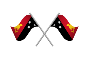 Papua New Guinea Flag Emblem Vector Free flag