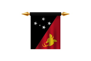 Papua New Guinea Emblem flag