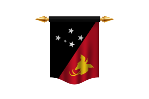 Papua New Guinea Flag Royal Banner flag
