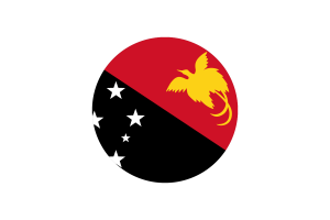 Papua New Guinea Flag Circle Vector Free flag