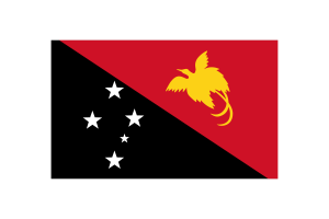 Papua New Guinea Flag Triangle Vector Illustration flag