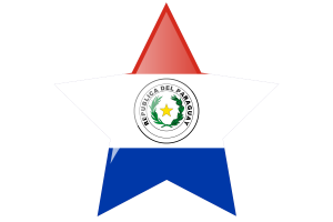 Paraguay Flag Star Icon flag