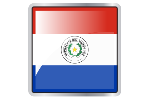Paraguay Flag Square icon flag