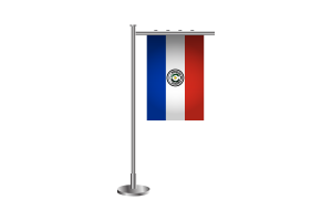 3d Paraguay Standing Flag flag