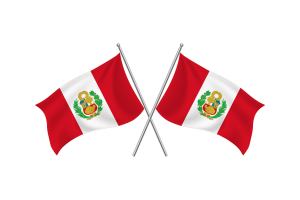 Peru Waving Friendship Flag flag