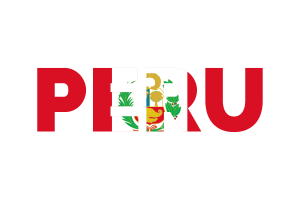 Peru Text Art flag