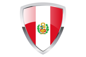 Peru Shield Flag flag