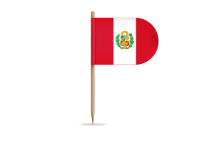 Peru Flag for Desk, Table flag