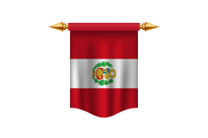Peru Flag Royal Banner flag