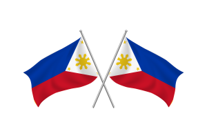 Philippines Waving Friendship Flag flag