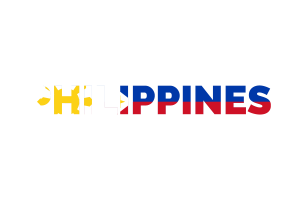 Philippines Text Art flag