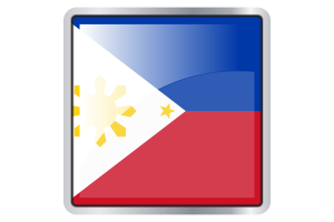 Philippines Flag Square icon flag