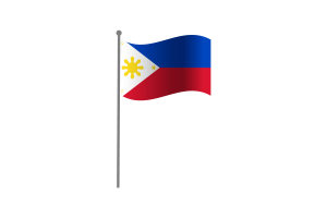 Waving Flag of Philippines flag