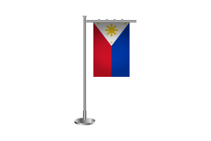 3d Philippines Standing Flag flag