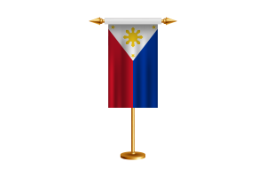Philippines Ceremonial Flag Vector Free flag