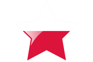 Poland Flag Star Icon flag