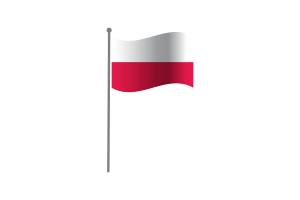 Waving Flag of Poland flag
