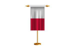Poland Ceremonial Flag Vector Free flag