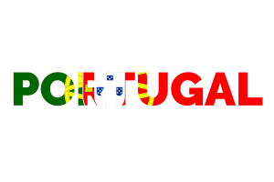 Portugal Text Art flag