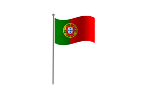 Waving Flag of Portugal flag