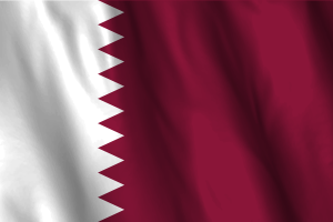 National Flag of Qatar flag
