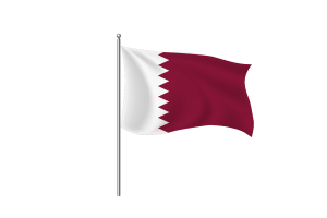 Qatar Flag Clipart flag
