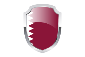 Qatar Shield Logo flag