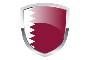 National Flag of Qatar Clipart flag