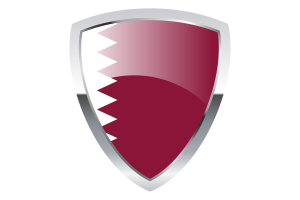 Qatar Shield Flag flag