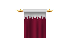 Qatar Emblem flag