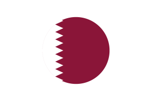 Qatar Flag Circle Vector Free flag